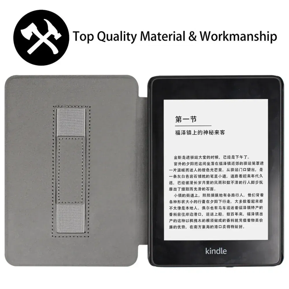 Color: Khaki, Size: EIGHTEEN - Handle Case for Kindle Paperwhite 2022 2021 Pouch 1 2 3 4 5 6 7 8 9 10th 11th Generation 6/6.8 Inch 2019 2018 Protective Cover
