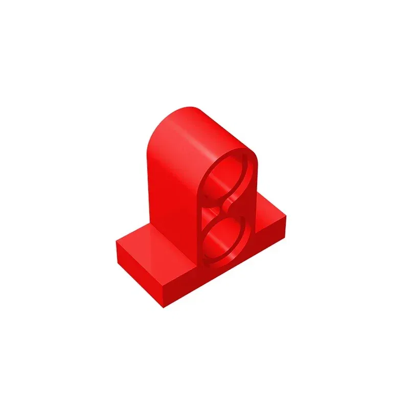 Color: Wood - Gobricks GDS-937 Technical, Pin Connector Plate 1x2x1 2/3 with 2 Holes compatible with lego 32530 Educational Building Blocks