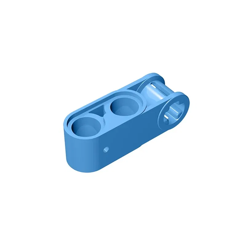 Color: Clear - Gobricks GDS-936 Technical, Axle and Pin Connector Perpendicular 3L with 2 Pin Holes compatible with lego 42003 Assembles