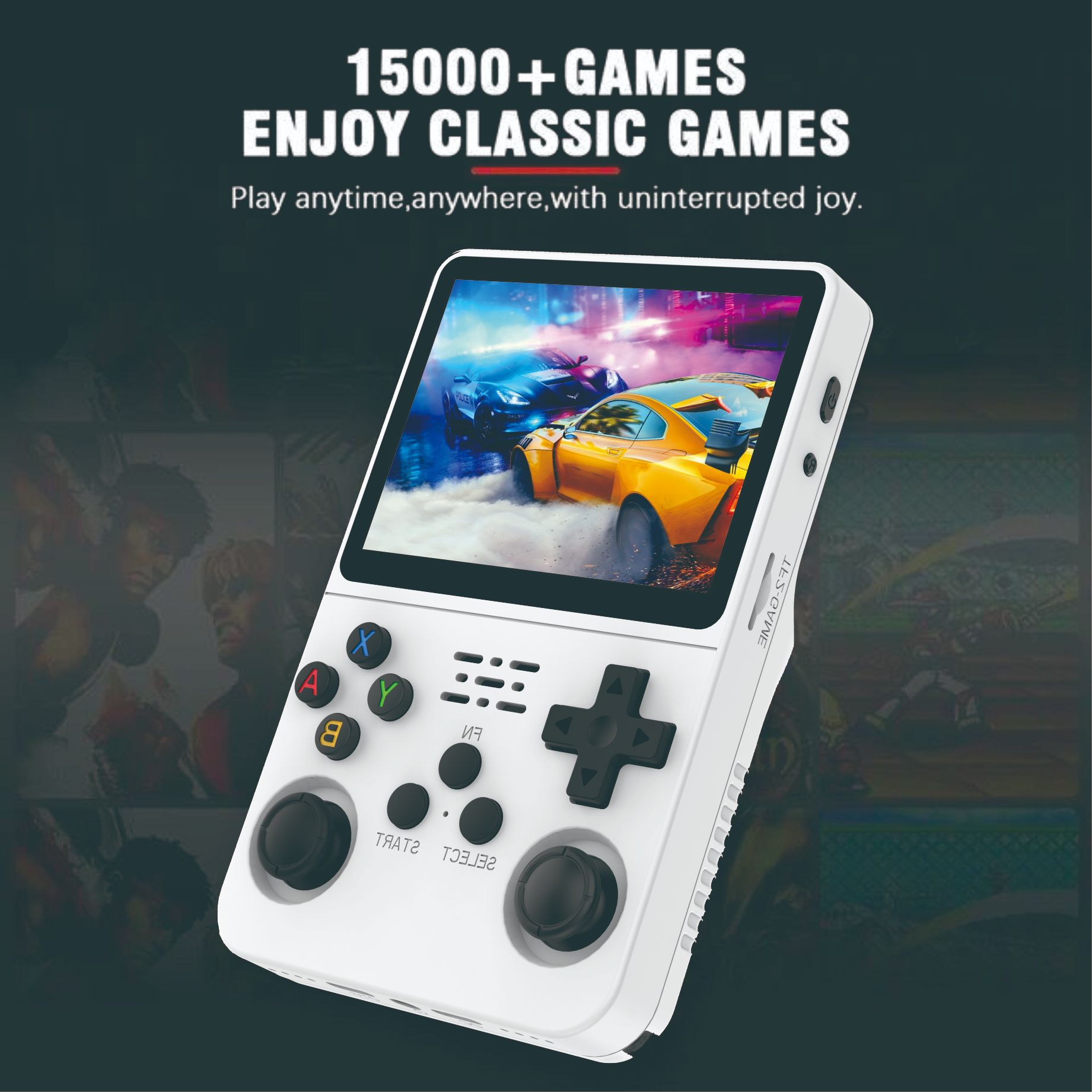 Color: Light Yellow - R36S Retro Handheld Video Game Console Linux System 3.5 Inch IPS Screen Portable Pocket Video Player 128GB Games Boy Gift