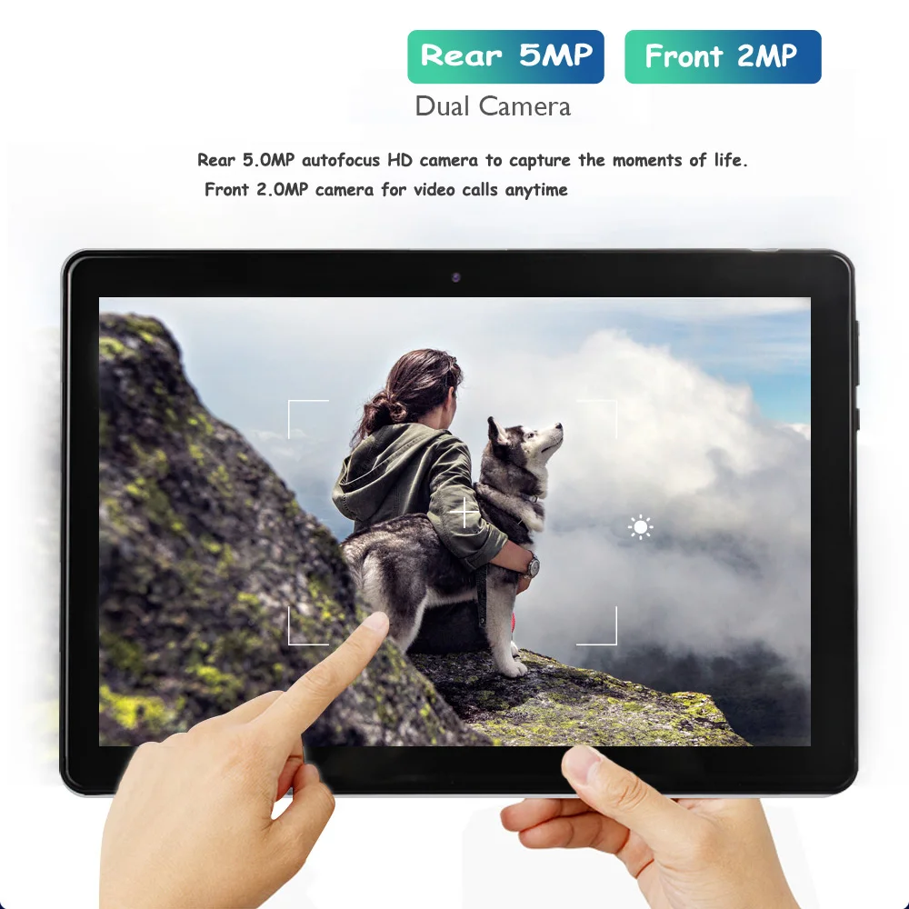 Color: Blue, Bundle: Bundle 1 - New 10.1 Inch Android Tablet Pc Google Play Dual Cameras Octa Core Dual SIM Phone Call Tablets Bluetooth Wifi 4GB RAM 64GB ROM