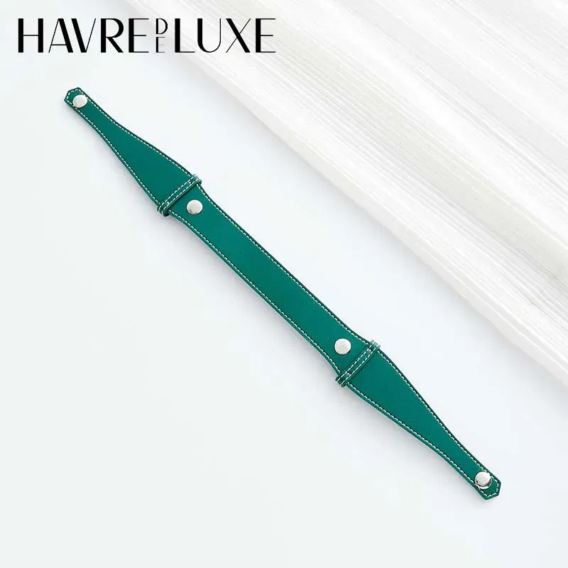 Color: Light Grey - Bag extended shoulder strap for Goyard Bowling 25 toiletries bag handle shoulder replacement strap bag modification accessories