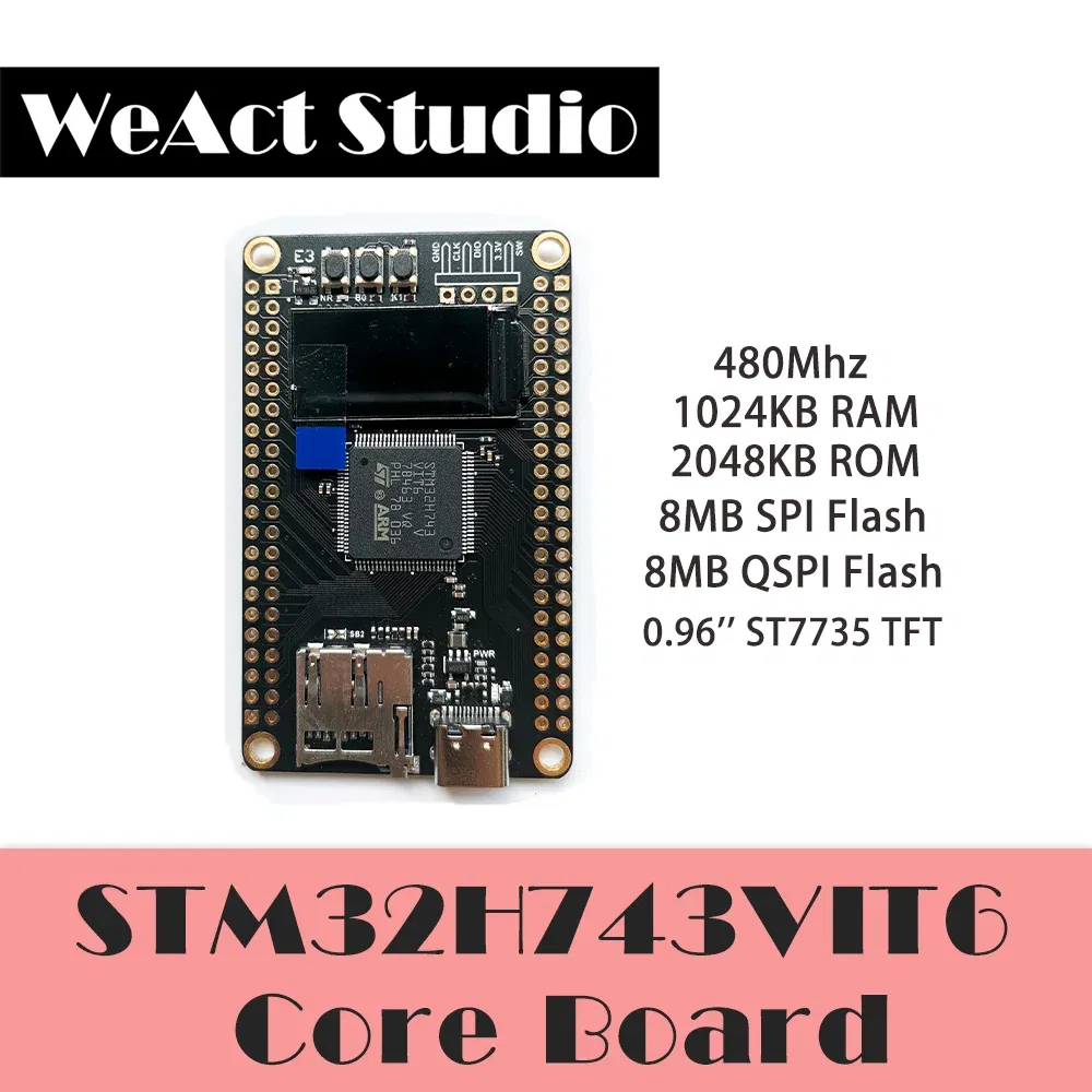 Color: SKY BLUE - WeAct STM32H743 STM32H743VIT6  STM32H7 STM32 Demo Board Core Board
