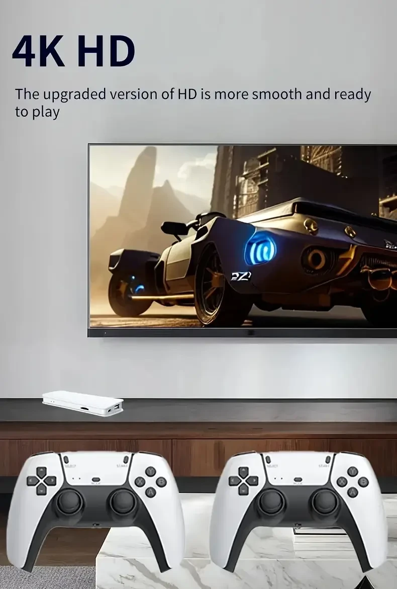 M15 Game Stick Mini TV Handheld Game Console with Wireless Gamepads