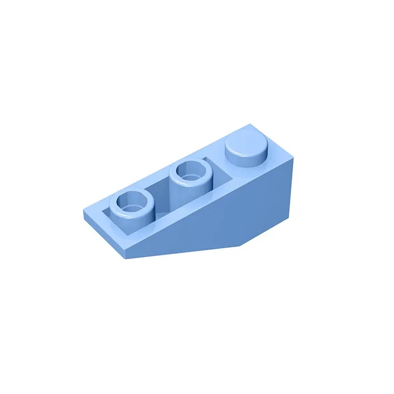 Color: Blue - Gobricks GDS-596 Slope, Inverted 33 3 x 1 compatiblewith lego 4287 pieces of children's toys Assembles Building Blocks Technical