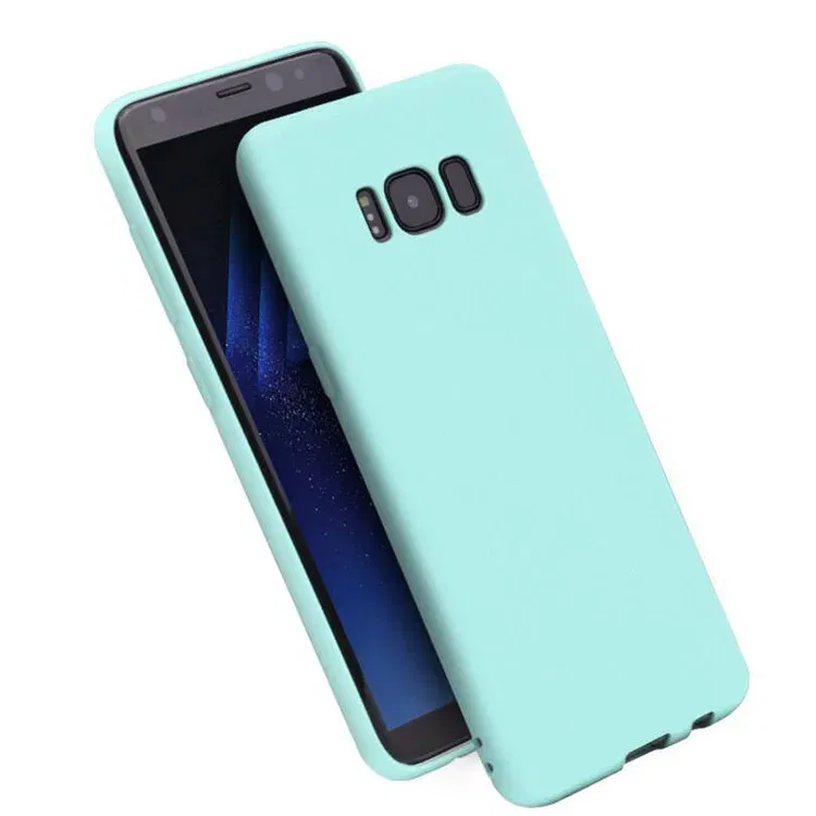 Color: black, Material: Silicon - Case For Samsung Galaxy S8 S9 S10 S20 Ultra A6 A7 A8 A9 2018 S20 Plus A10 A20 A30 A50 A70 Matte Silicone Soft TPU Cover case