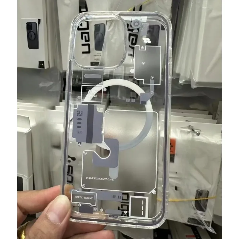 Material: Denim, Color: Sky blue - FOR 2024 Original Technology Phone Case For IPhone 15 14 13 12 Pro Max Plus Magnetic Wireless Charging High Quality Bumpers