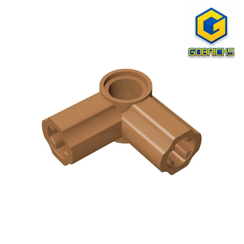 Color: DARK GRAY - Gobricks GDS-921 Technical, Axle and Pin Connector Angled #6 - 90 degrees compatible with lego 32014 pieces of children's DIY