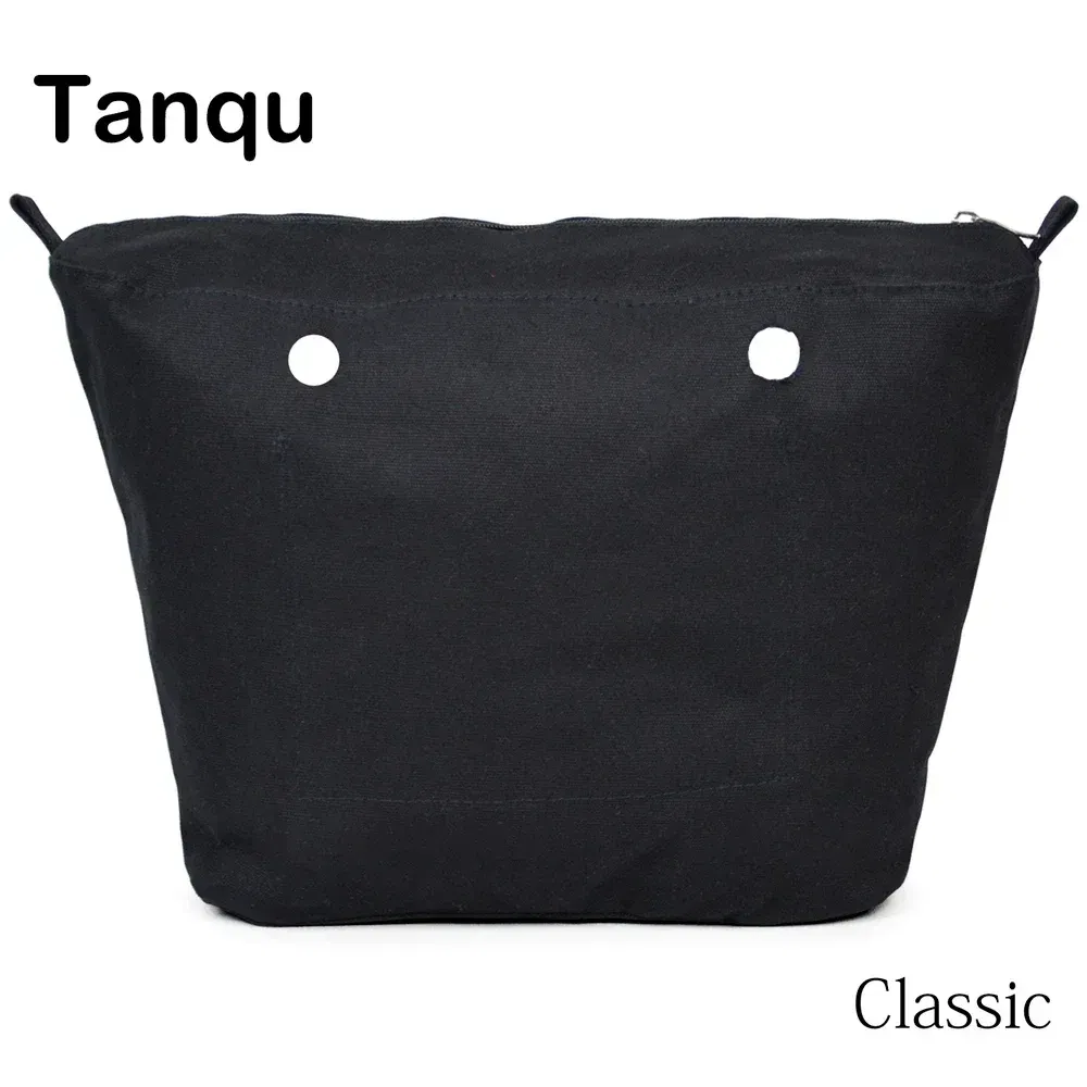 Color: light yellow - TANQU New Inner Lining Zipper Pocket for Classic Obag Insert with Inner Waterproof Coating for O Bag