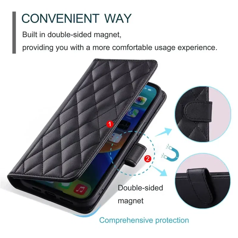 Material: PP, Color: Red - Long lanyard Flip Leather Case for Samsung Galaxy Note 20 Ultra 10 9 8 Plus A10 A20E A30 A50 A70 A51 A71 A21S Wallet Card Cover