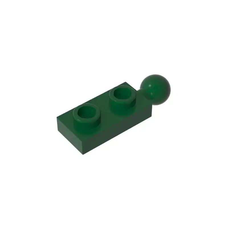 Color: Gold - Gobricks MOC Compatible Assembles Particles 22890 Plate Modified 1 x 2 with End Towball Building Blocks DIY High-Tech Spare Toys