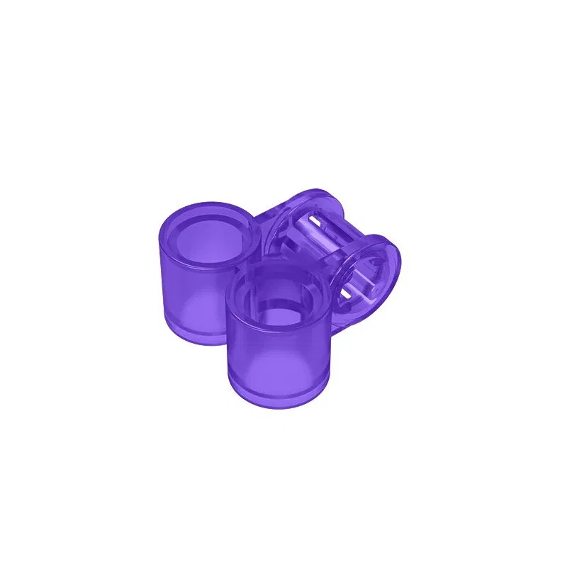 Color: Pink - Gobricks GDS-927 Technical, Axle and Pin Connector Perpendicular Double compatible with lego 32291 pieces of children's DIY
