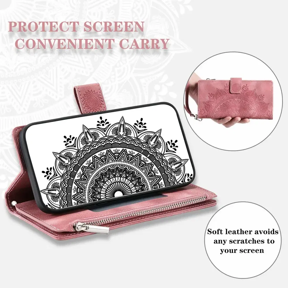 Color: MAROON, Material: POLYESTER - CrossBody Strap Zipper Wallet Coque for Samsung Galaxy A71 A51 A50 A41 A21S A30 A70 A50S A20 A31 A30S A10 A20E A 51 70 Flip Case