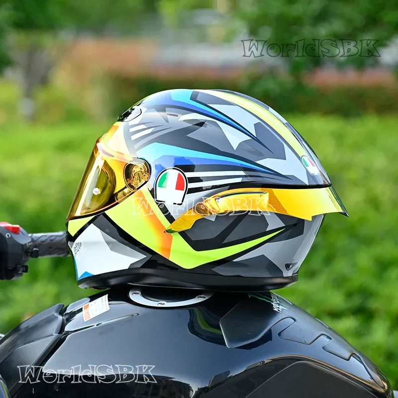 Color: Clear - Motorcycle Helmet Rear Spoiler Replacement for AGV K6 Tail Parts & Accessories