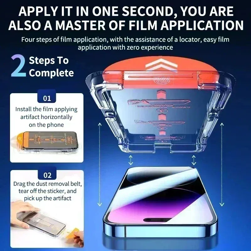 Color: Dark Blue, Bundle: 4 pieces, Material: Anti Peeping - Privacy Peeping Anti-Spy Tempered Glass Film for OnePlus 12 13R 11 9RT 8 7T 10 Pro Screen Protector Add Install Dust Removal Kit