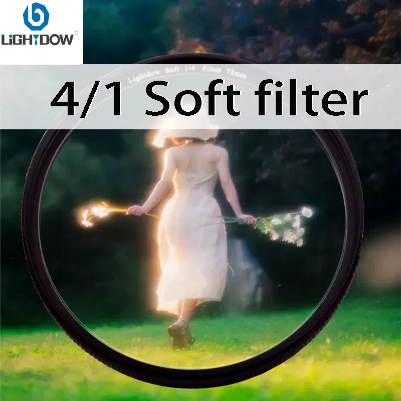 Caliber: 62mm - Lightdow 1/4 White Soft Lens Filter 49mm 52 55 58 62 67 72 77 82 mm Soft Filter for Camera Canon Nikon Sony Camera Lens