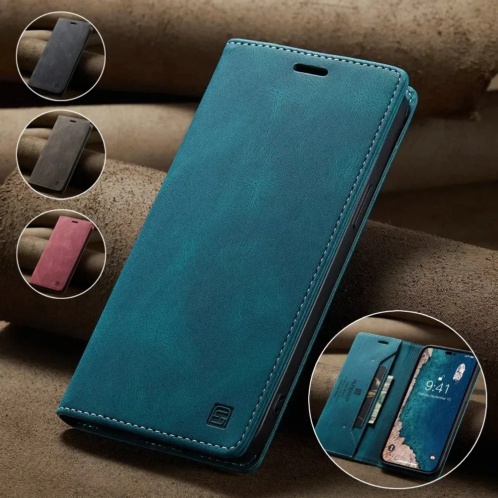 Color: Coffee, Material: Acrylic - Leather Cases for IPhone 16 15 14 13 12 11 Pro Max XR XS Max 8 7 6s Plus SE 2022 2020 Wallet Folio Flip Cover Rfid Blocking
