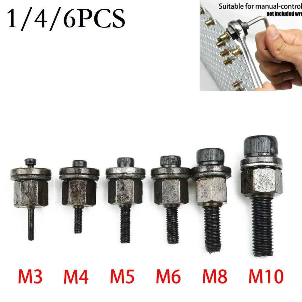 Color: Silver, Ships From: CHINA - Hand Rivet Nut Head Tool Head Set For Rivet Nut Tool M3 M5 M6 M8 M10 Manual Riveter Threaded Riveter Nut Riveter Tool Tip