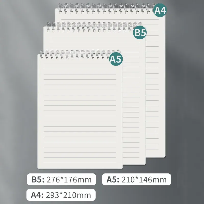 Color: Blue, Size: A5 - A4 A5 B5 Spiral book coil Notebook To-Do Lined DOT Blank Grid Paper Journal Diary Sketchbook For School Supplies Stationery