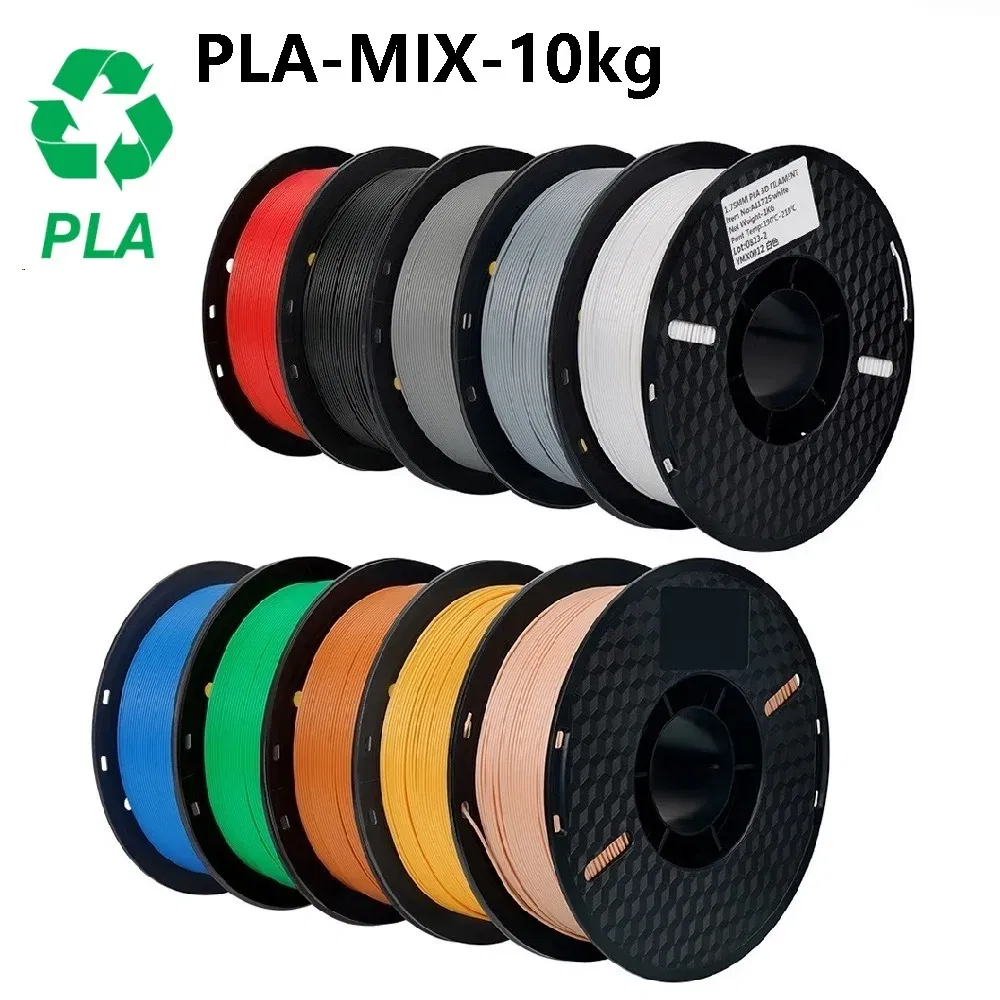 Color: BRIGHT RED, Ships From: CHINA - Top 3D Printer 10KG PLA PETG ABS Filament 3D Printing Plastic Material 1.75mm 100% No Bubble Spool