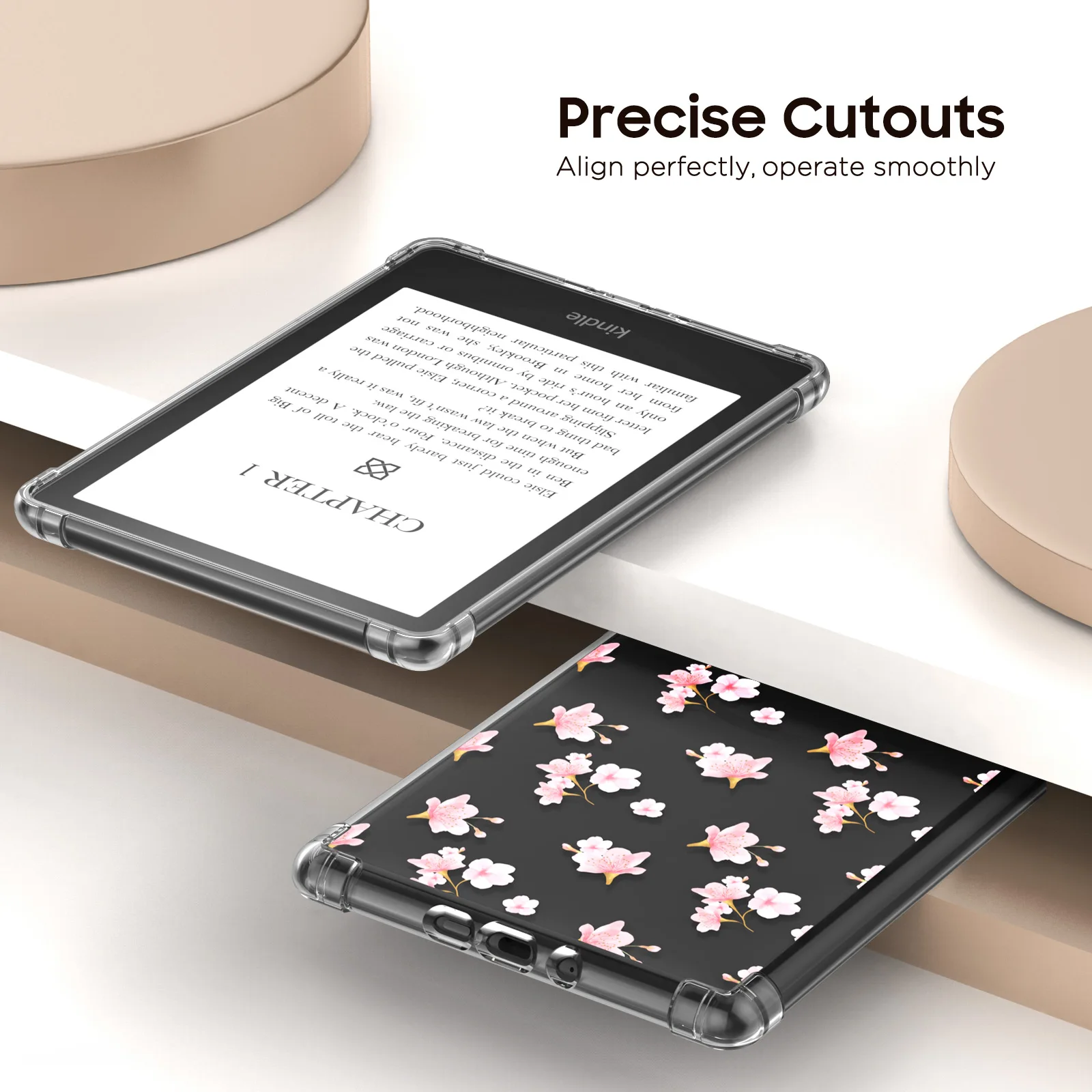 Color: MULTI, Size: eleven - Case for 6.8" Kindle Paperwhite (11th Generation-2021) Ultra Clear Soft Flexible Transparent TPU Skin Bumper Back Cover Shell