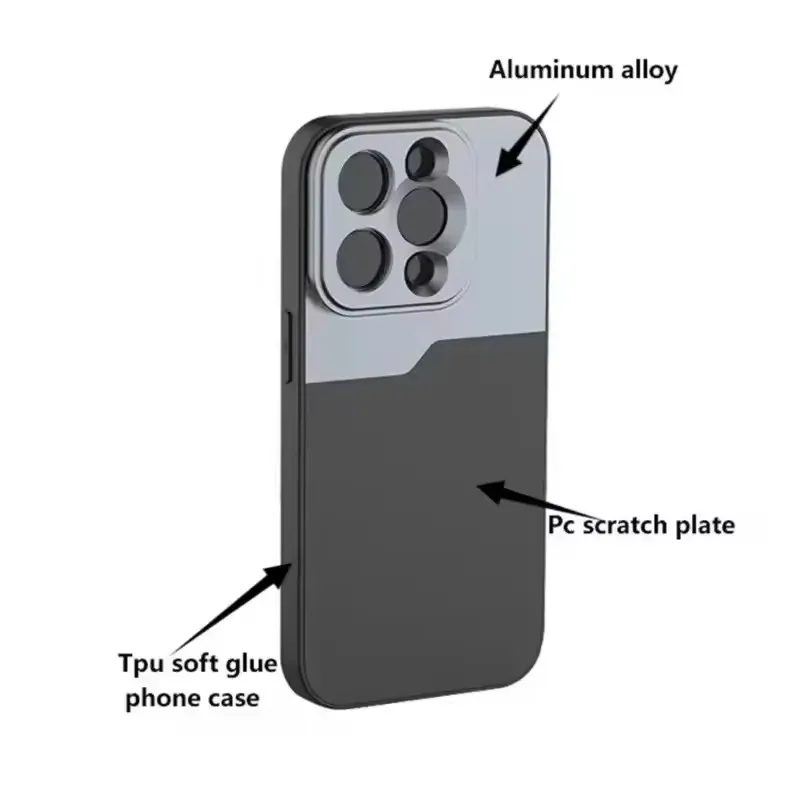 Color: Rose - 17MM Thread Phone Case for iPhone 14 15 16 Plus Pro Max Anamorphic Macro Wide Angle 17MM Lens Mount Phone Case for Ulanzi Kaise