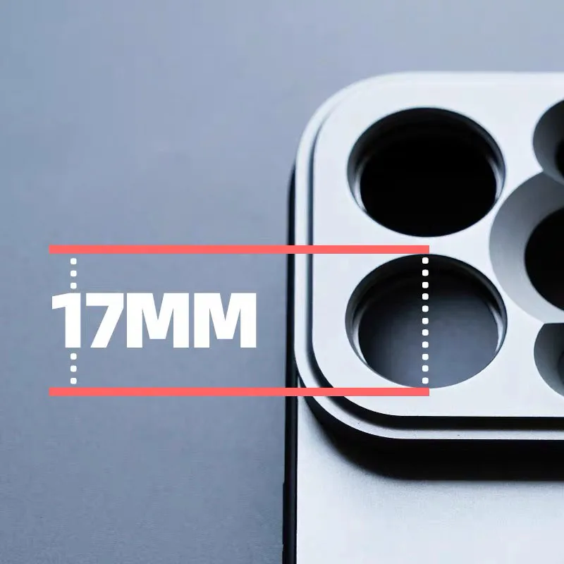 Color: Rose - 17MM Thread Phone Case for iPhone 14 15 16 Plus Pro Max Anamorphic Macro Wide Angle 17MM Lens Mount Phone Case for Ulanzi Kaise