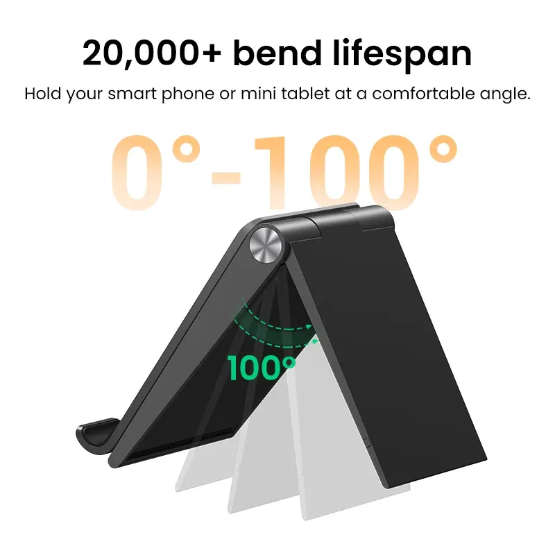 Color: black - UGREEN Phone Stand Holder Desk Cell Phone Dock Stand for iPhone 16 15 14 Pro Max Adjustable Foldable Mobile Phone Holder Stand