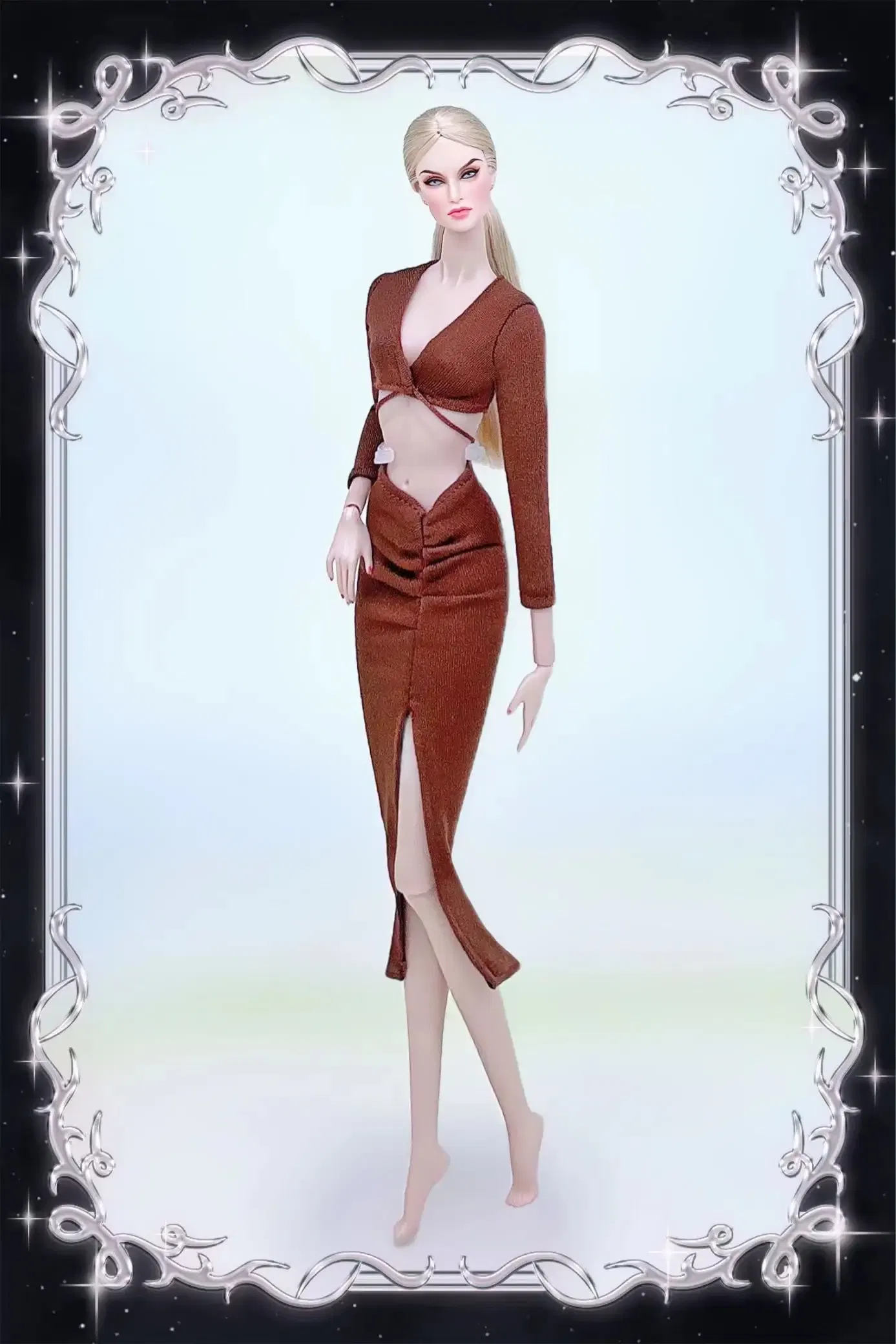 Color: Chocolate - for clothes pink for 30cm doll