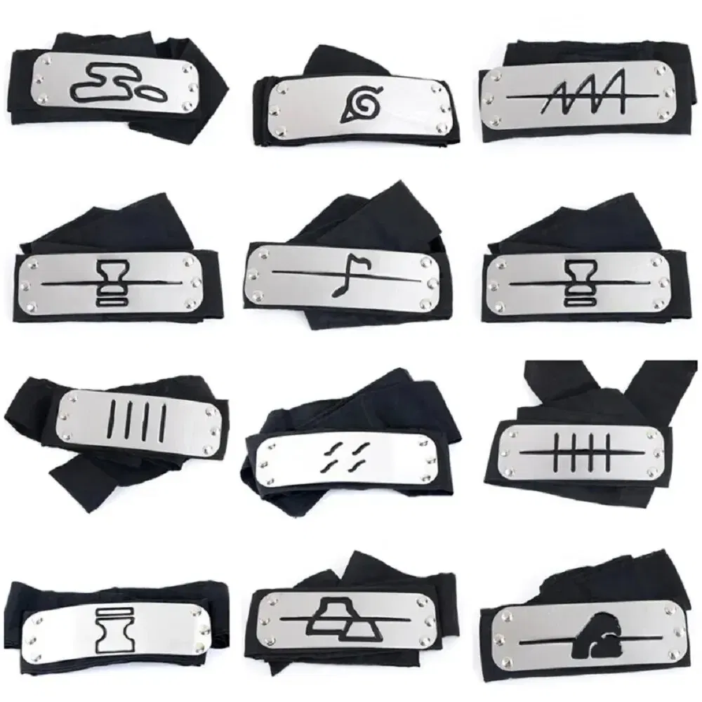 Color: Chocolate - Ninja Headband Rebel Leaf Naruto Forehead Protector Coslapaly Anime Peripheral