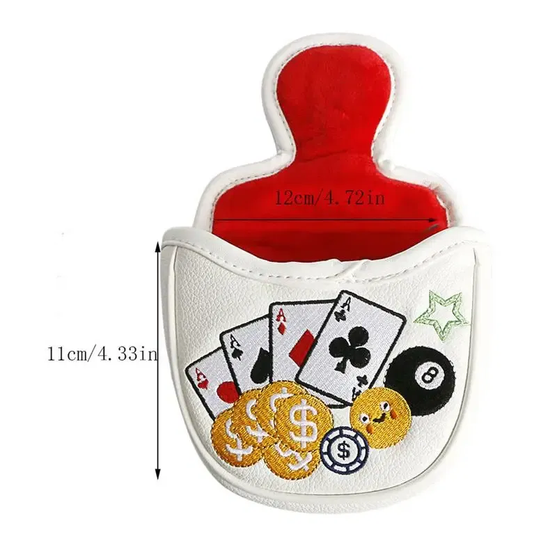 Ships From: france, Color: WHITE - Golf Iron Covers Golfs Rod Covers Golfing Golf Iron Head Covers PU Leather Waterproof Golf Club Headcover Iron Putter Head Cover