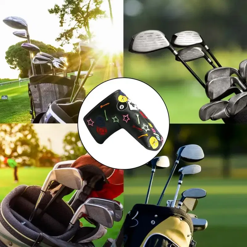 Ships From: france, Color: WHITE - Golf Iron Covers Golfs Rod Covers Golfing Golf Iron Head Covers PU Leather Waterproof Golf Club Headcover Iron Putter Head Cover