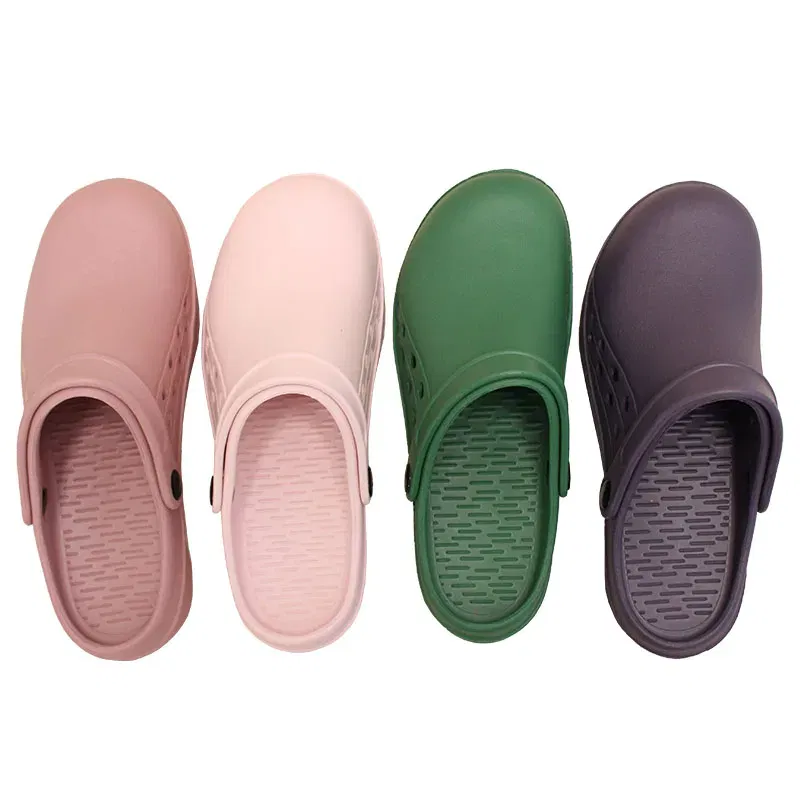 Color: Clear, Shoe Size: 35 - High Quality Scrub Shoes Non-slip Dentist Nursing Clogs Healthcare Service Work Slippers Soft Operating Room Protective Clogs
