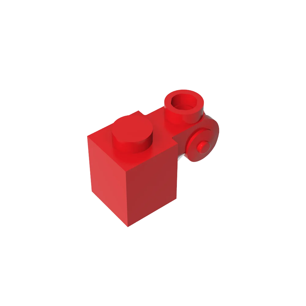 Color: WHITE - Gobricks GDS-M150 Brick Special 1 x 1 with Scroll with Open Stud compatible with lego 20310 Assembles Building Blocks