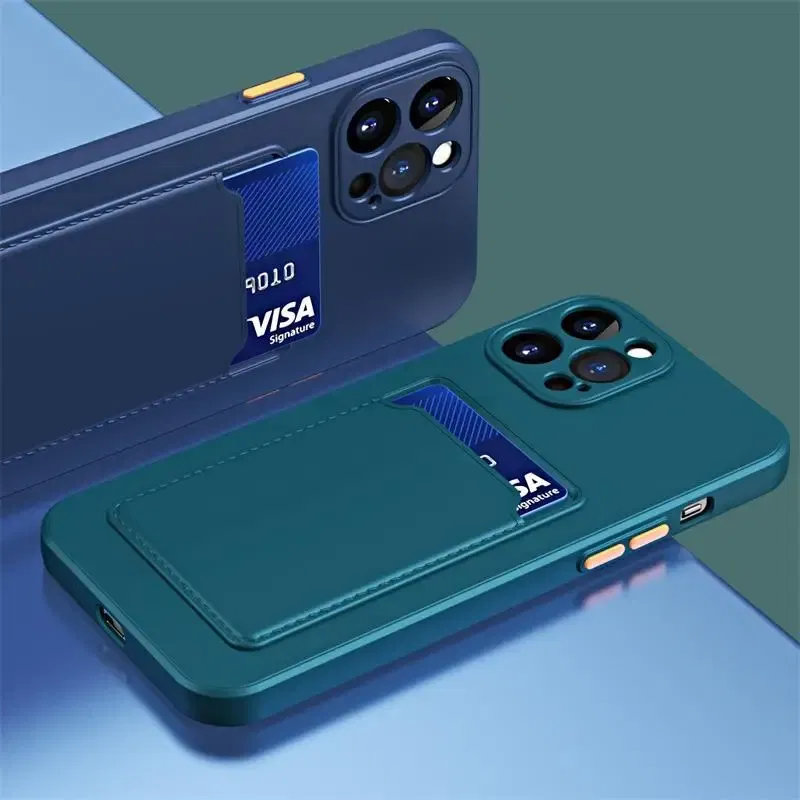 Color: SKY BLUE, Material: CANVAS - Card Holder Wallet Case For Samsung Galaxy A32 A53 A33 A13 A52 5G Case on A72 A22 A12 A51 A71 Shockproof Liquid Silicone Cover