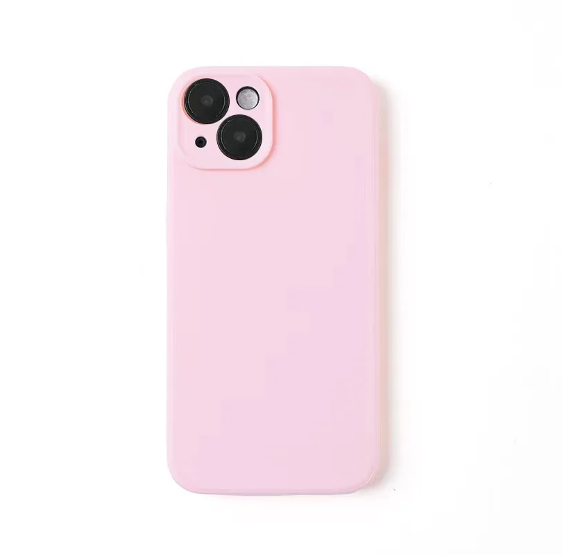 Color: pink, Material: POLYESTER - Luxury Silicone Phone Case for iPhone 11 12 13 14 15 Pro Max Mini Soft Candy Cover for iPhone XR XS Max 7 8 Plus SE 2020 Cases