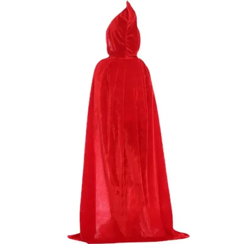 Color: Mint, Size: XS - Velvet Cloak Cape Hooded Medieval Costume Witch Wicca Vampire Man Woman Unisex Solid Color