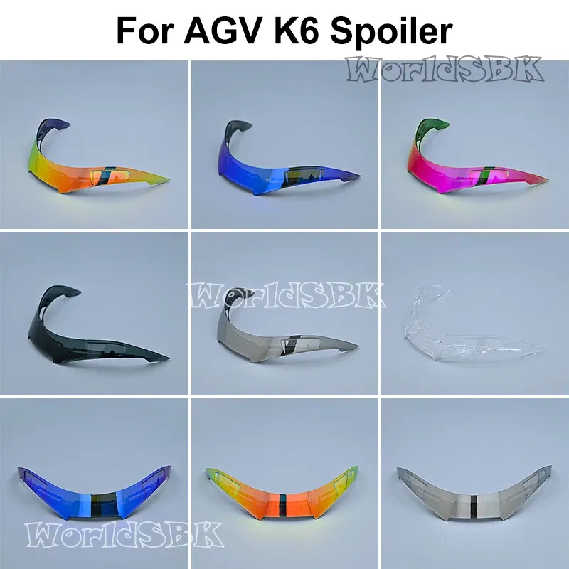 Color: Blue - Motorcycle Helmet Rear Spoiler Replacement for AGV K6 Tail Parts & Accessories