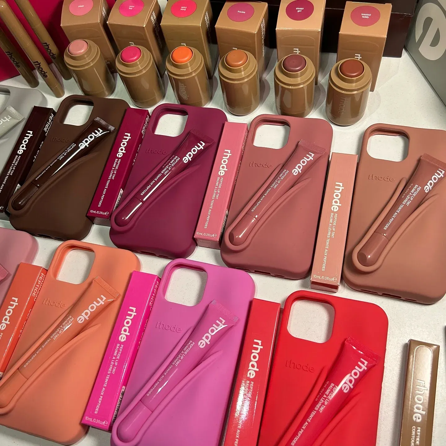 Material: Denim, Color: Dark Grey, Bundle: Bundle1 - With Lipstick Phone Case for iPhone 17 13 14 15 16 17 Pro Max Plus 12 17 Air Silicone Lip Gloss Holder Hot INS Soft Cover Funda