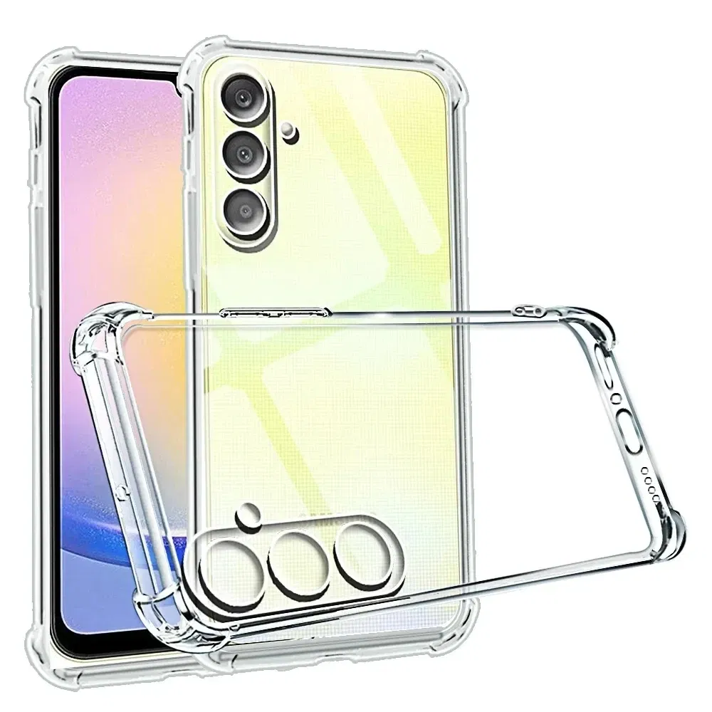 Color: Blue - Clear Shockproof Case for Samsung Galaxy A16 A36 A25 A35 A55 A15 A54 A34 A14 A24 A05S A73 A53 A33 A23 A13 4G 5G Back Cover