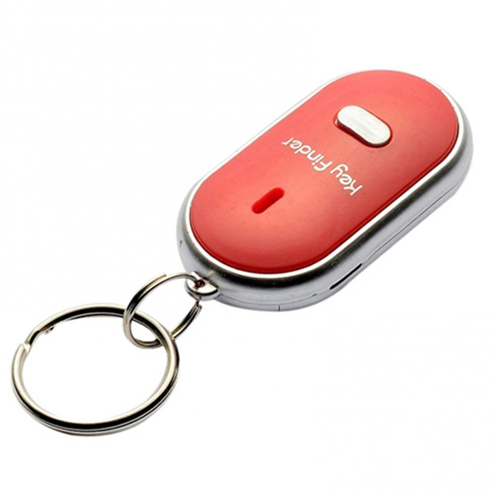 Color: WHITE - Funny Key Chains Women Men Whistle Key Finder Flashing Beeping Remote Lost Keyfinder Locator Keyring
