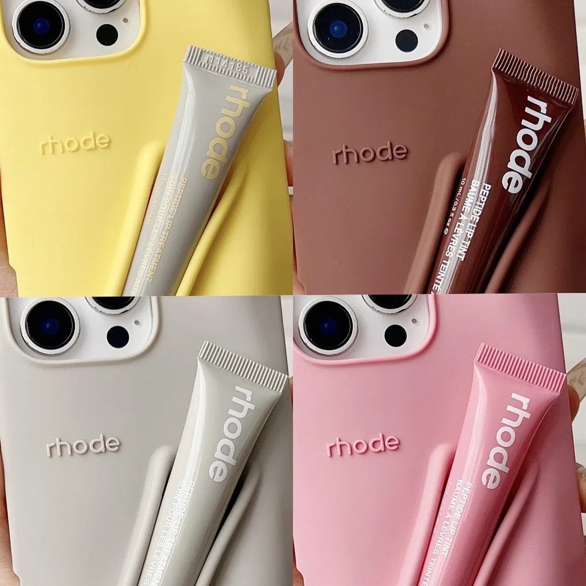 Color: green, Bundle: Bundle1, Material: Plastic - Phone Case For iPhone 12 13 14 15 16 Pro Max Plus 17 Air Portable Lip Gloss Holder Lipstick Silicone Soft Bumper Cover Lip Glaze