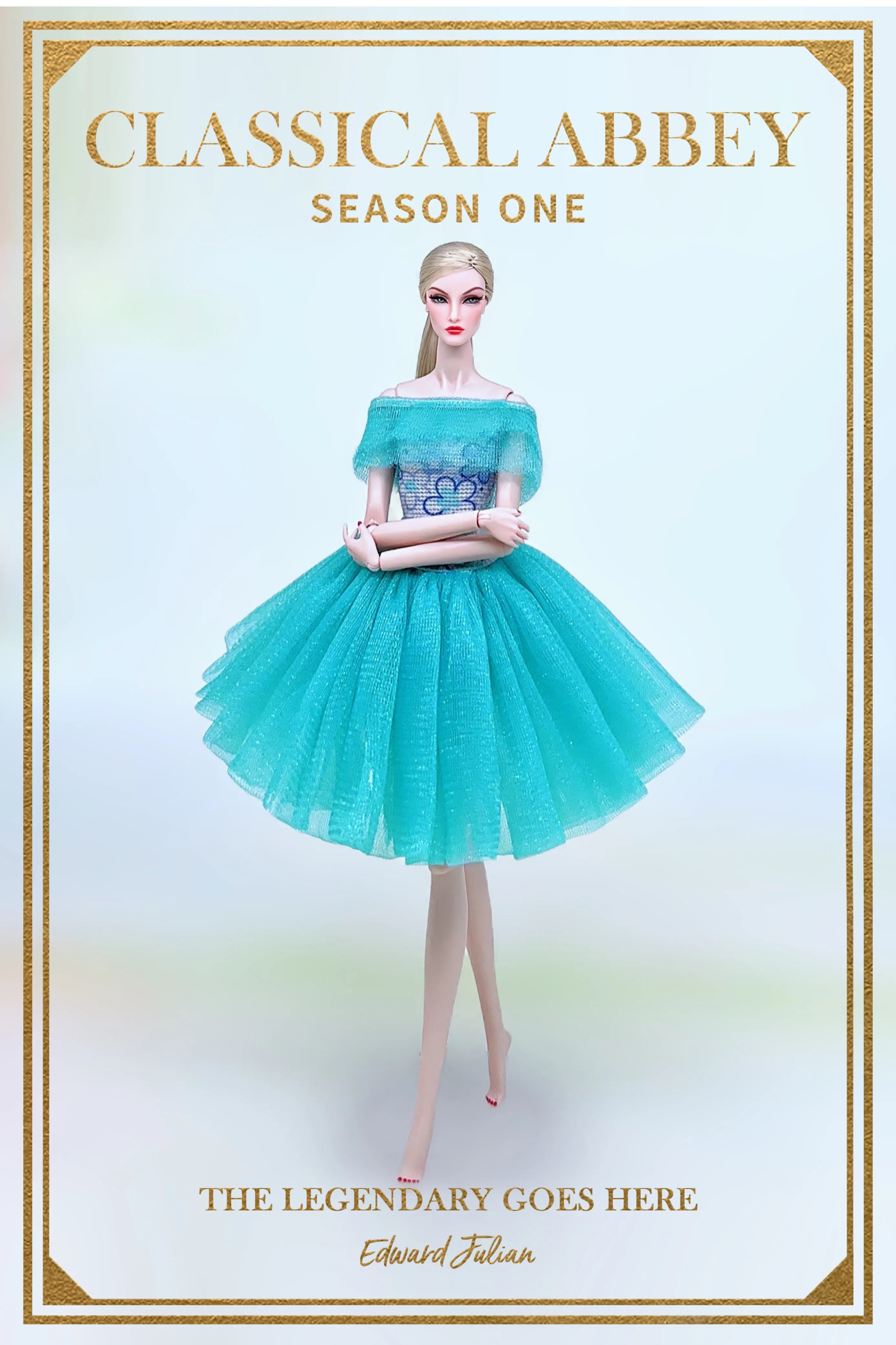 Color: light green - for denim clothing for barbie