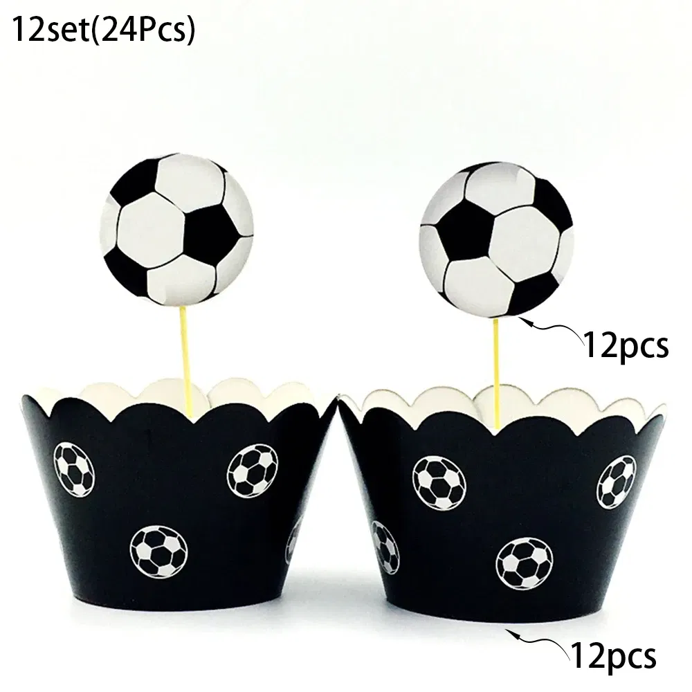 Color: MINT GREEN - Soccer Cake Decorations Soccer Birthday Party Supplies Soccer Ball Cupcake Topper
