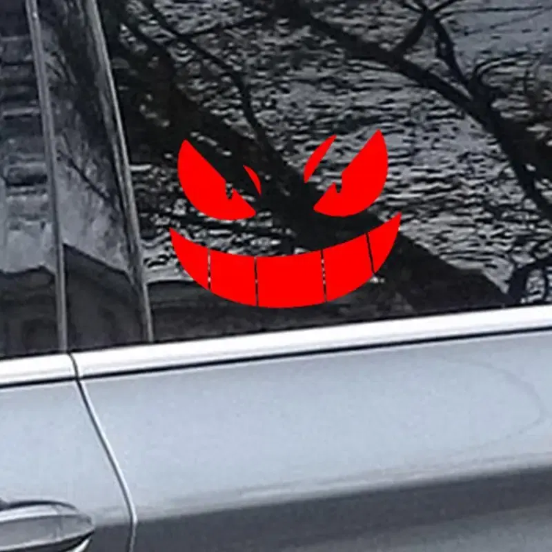 Color: black, Ships From: CHINA - Reflective Eye Decal Waterproof Eyes Car Stickers Yellow Night Safety Driving Caution Tear-Resistant Horror Graphics For Bumpers