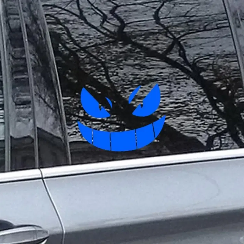 Color: black, Ships From: CHINA - Reflective Eye Decal Waterproof Eyes Car Stickers Yellow Night Safety Driving Caution Tear-Resistant Horror Graphics For Bumpers