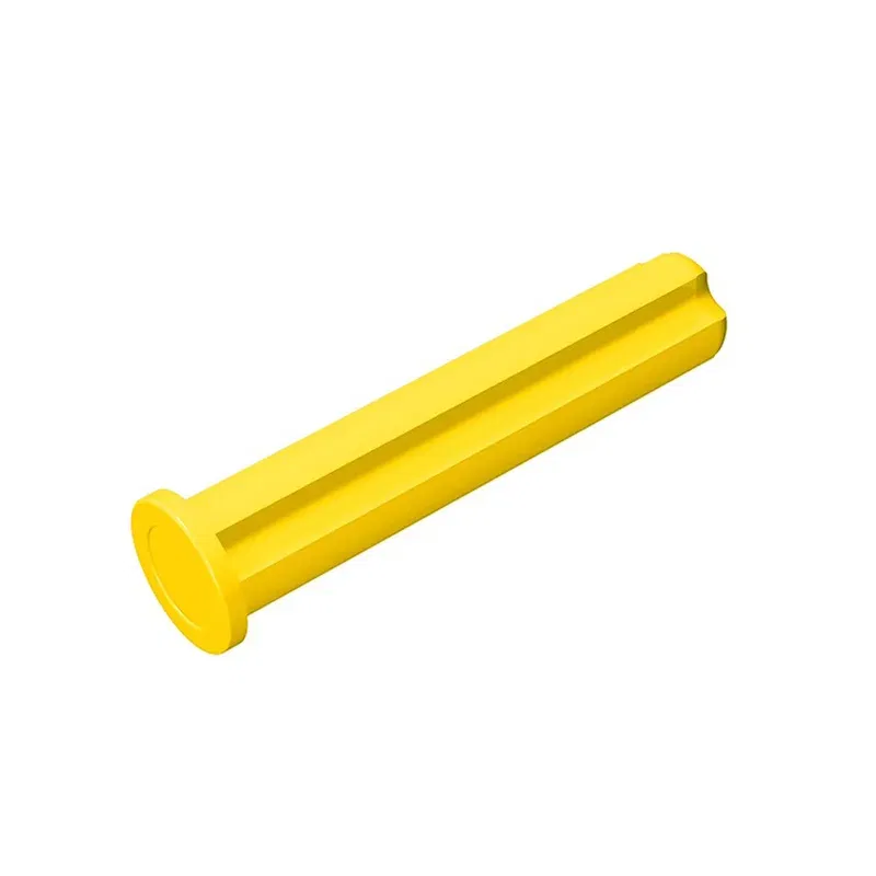 Color: Bright Light Yellow - Gobricks 10PCS 24316 Axle 3L with Stop Bricks Collections Bulk Modular GBC Toys For Technical MOC DIY Building Block Compatible