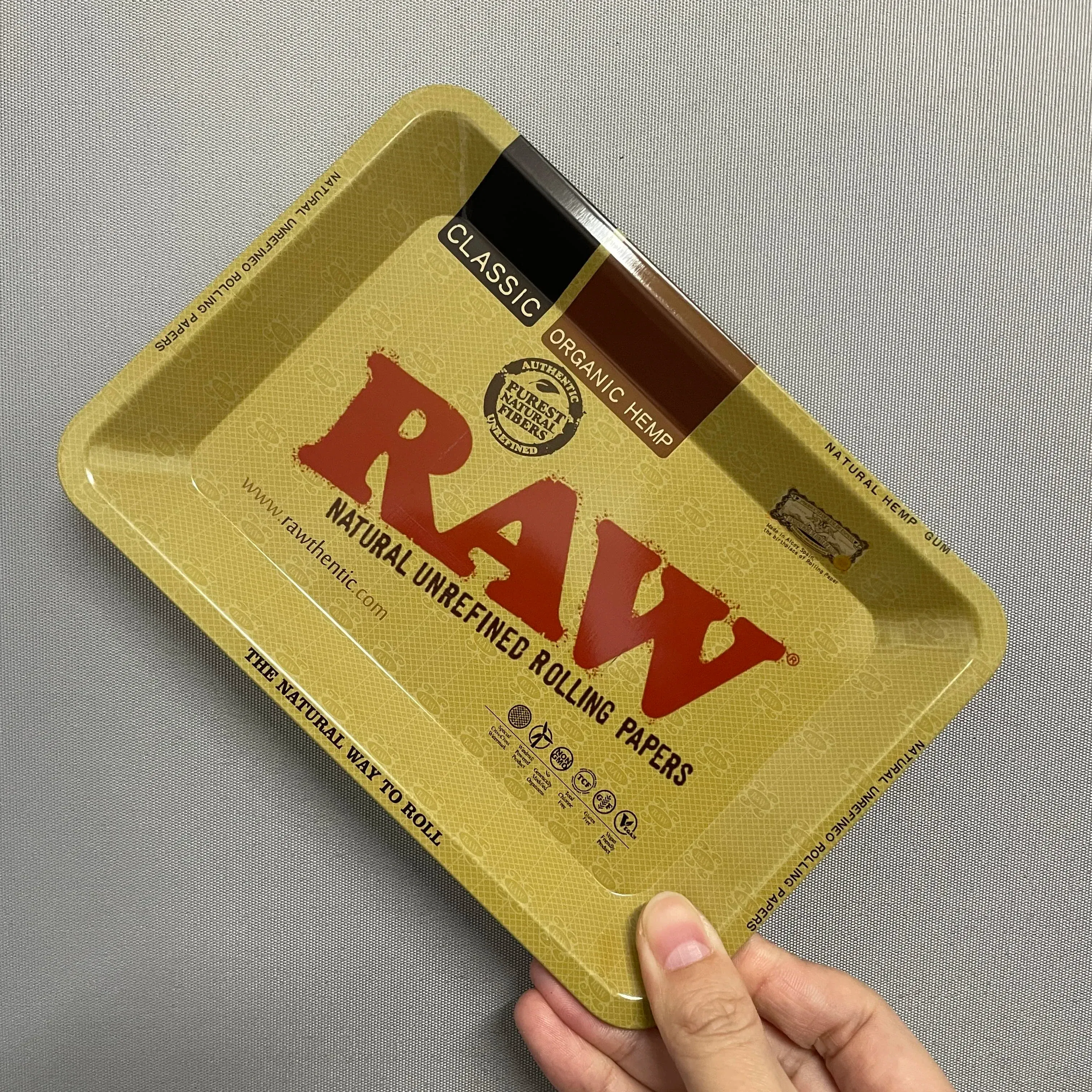 Color: Blue - RAW Classic Rolling Tray Multi Designs Available