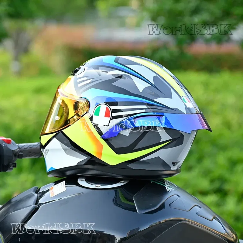 Color: Champagne - Motorcycle Helmet Rear Spoiler Replacement for AGV K6 Tail Parts & Accessories