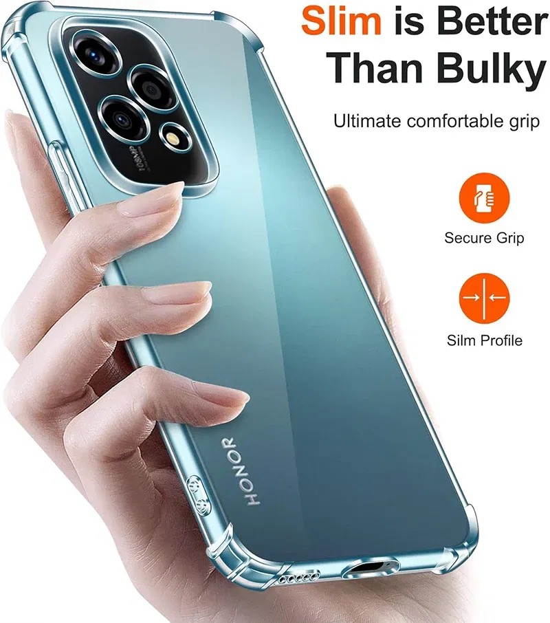 Material: ABS - Shockproof Silicone Soft Case For Huawei Honor 200 90 70 50 Lite Pro Ultra Thin Cover For Honor200 Lite Clear Slim Fundas